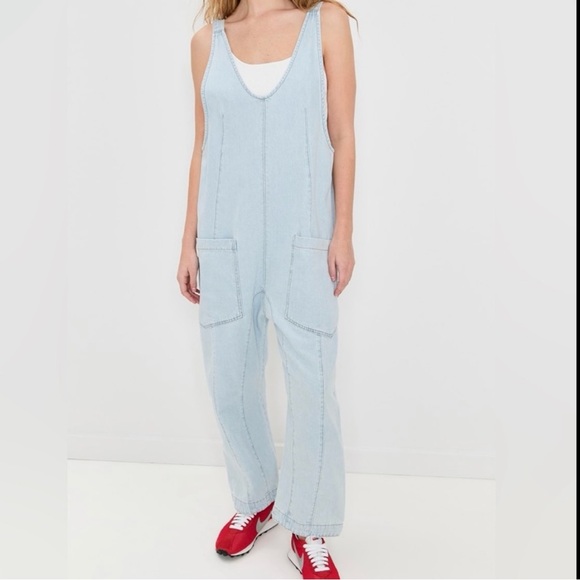 We The Free Denim - We The Free Women's Light Blue Jumpsuit nwot women’s size large